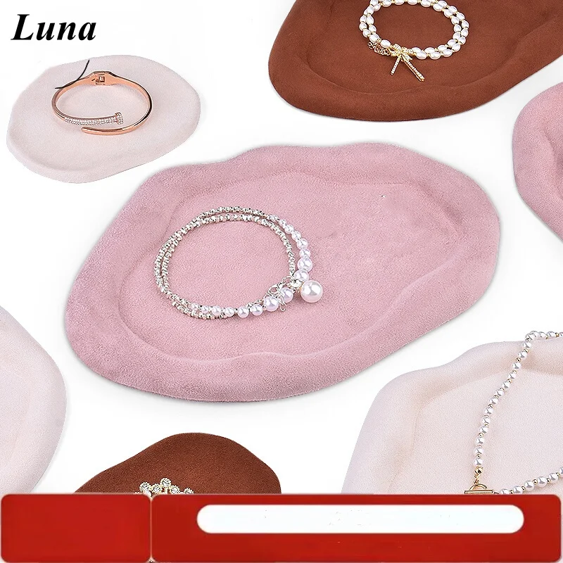 High-End Jewelry Display Stand - Irregular Cashmere Gypsum Jewelry Display Tray | Premium Accessories Display Prop for Jewelry S