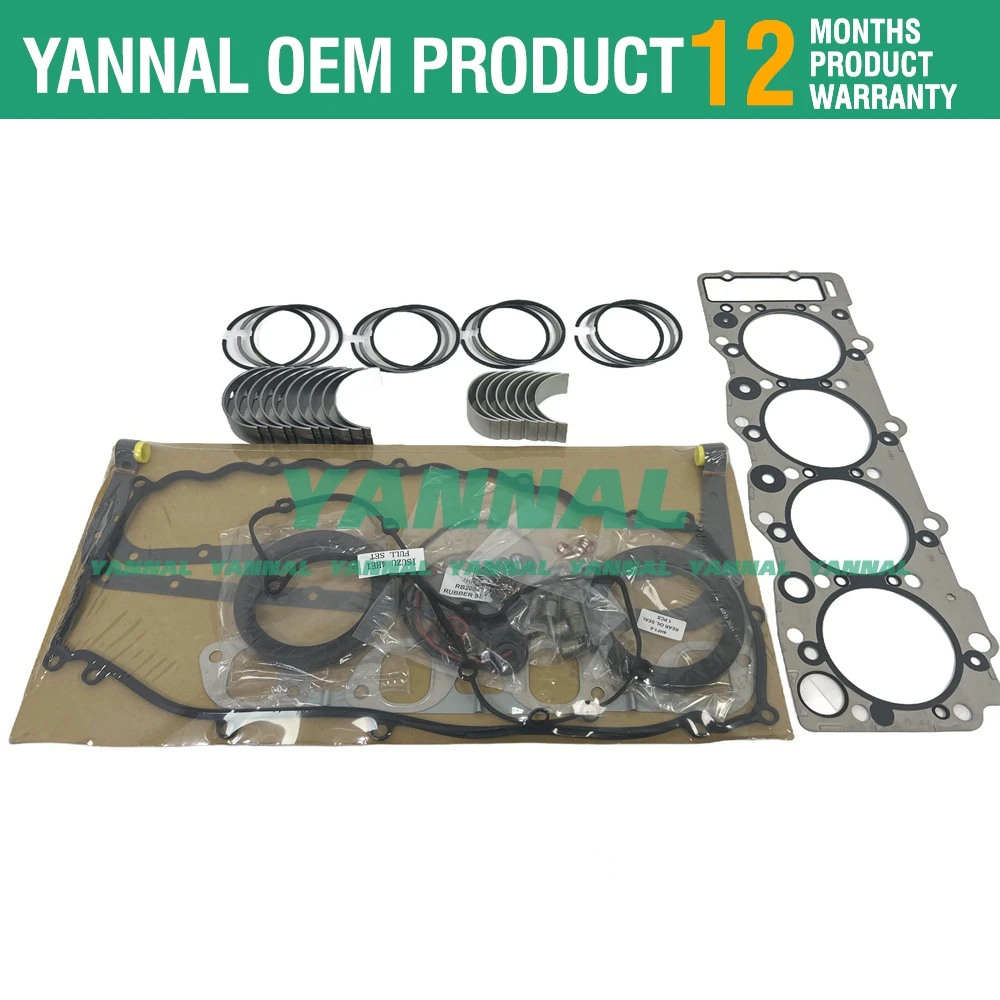 4HE1 4HE1T 4HE1TC Overhual Re-ring Kit For Isuzu Engine NPR NQR W3 W4 W5 Truck