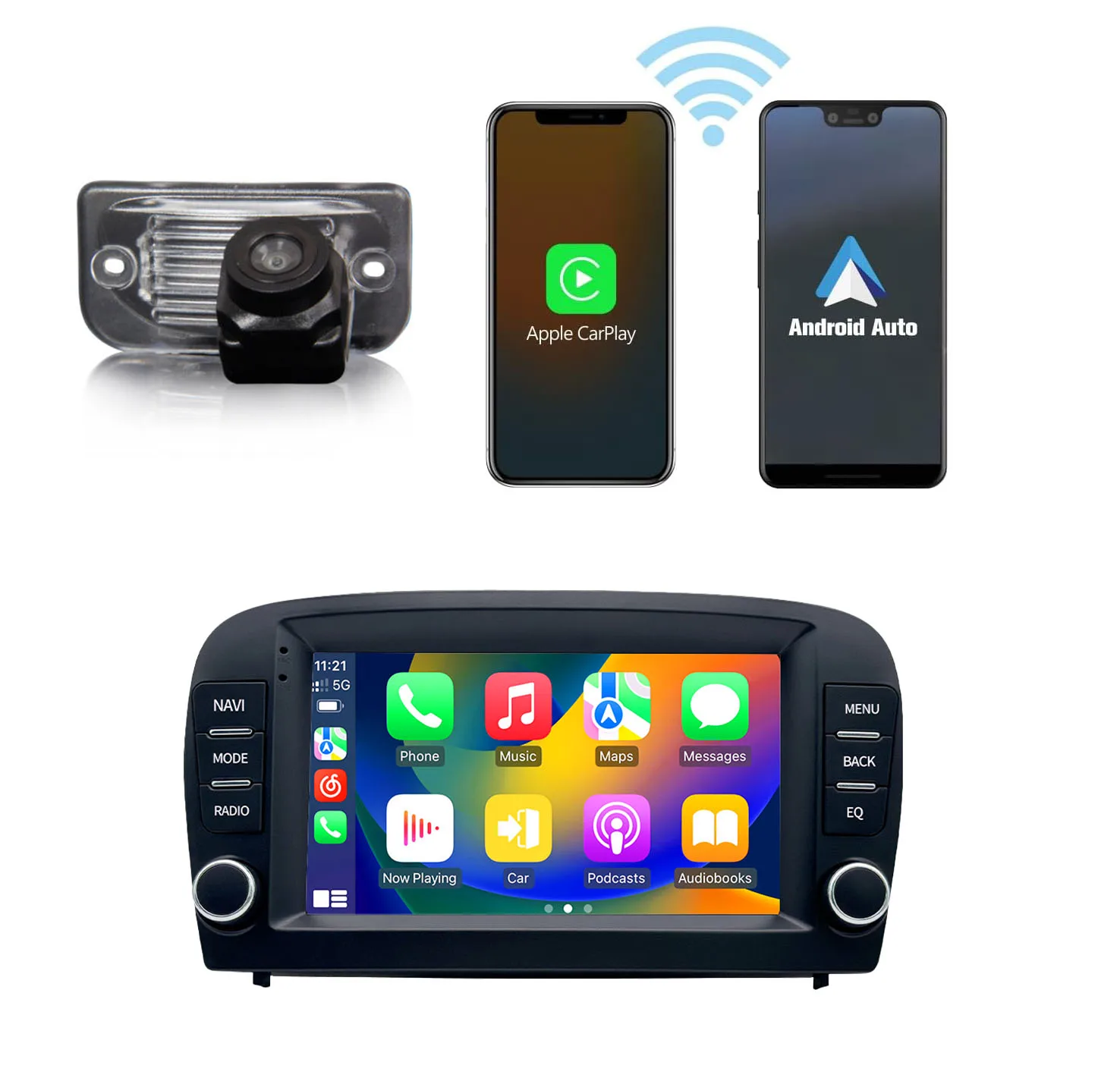 Android Car Radio Carpaly GPS Navigation+ rearview camera For Mercedes-Benz SL R129 R230 SL55 SL63 SL65AMG SL280 300 350 500 600