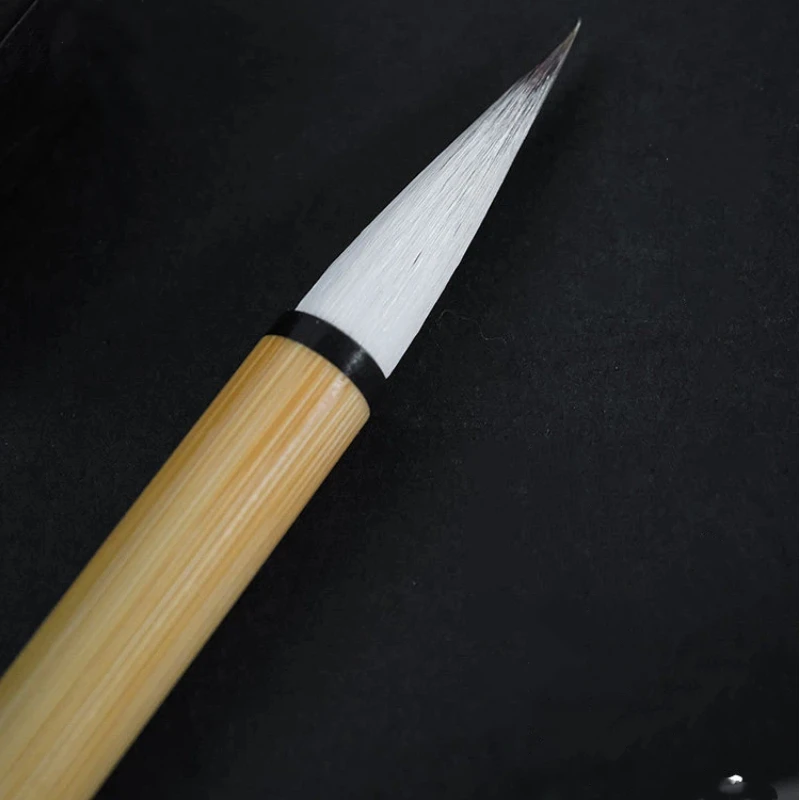 Woolen Hair Hard Bristle Calligraphy Brush Regular Script Calligraphy Practice Running Script Brush Chinese Painting Watercolor