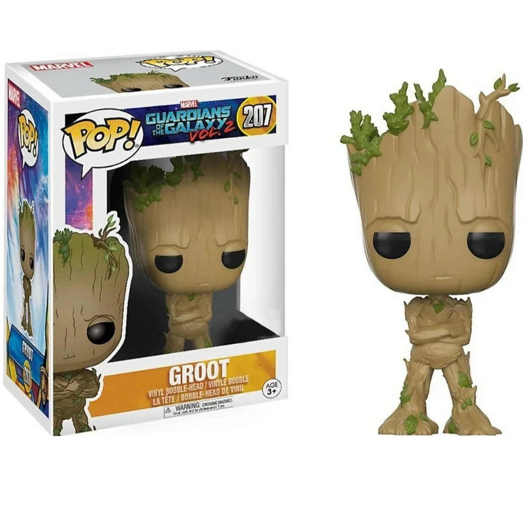 FUNKO POP Marvels Movie Galaxy Guardians Holiday Dancing Grooted 101 # نماذج سلسلة شخصيات المنتقمون ليج هدايا ألعاب للأطفال #6