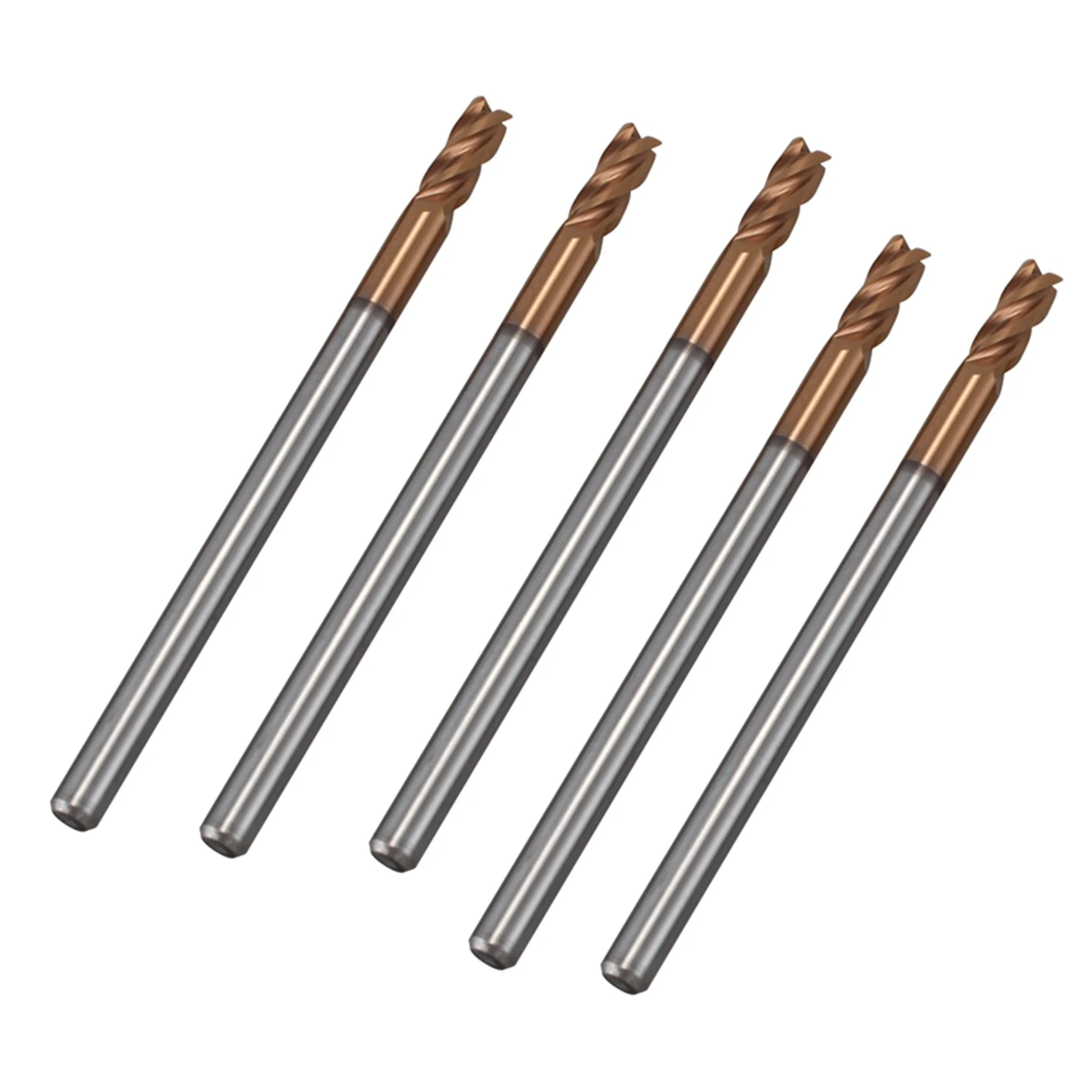 

PZHI-15PCS 3Mm Solid Carbide Endmills Endmill D3X8XD4X50L 4Flute Side Milling Slotting Profiling Face Mill Standard Length