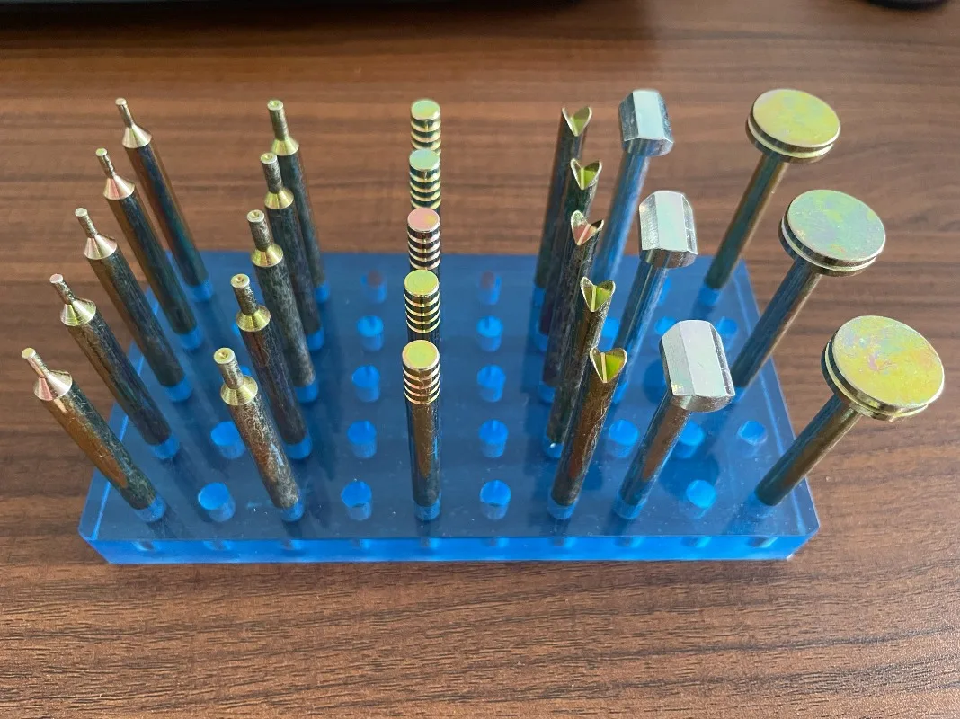 26 قطعة عالية الدقة الأحجار الكريمة قياس عصا مجموعة 6 مللي متر قطر 65 مللي متر طول 65 مللي متر الأحجار الكريمة Facet أداة تجليخ #1