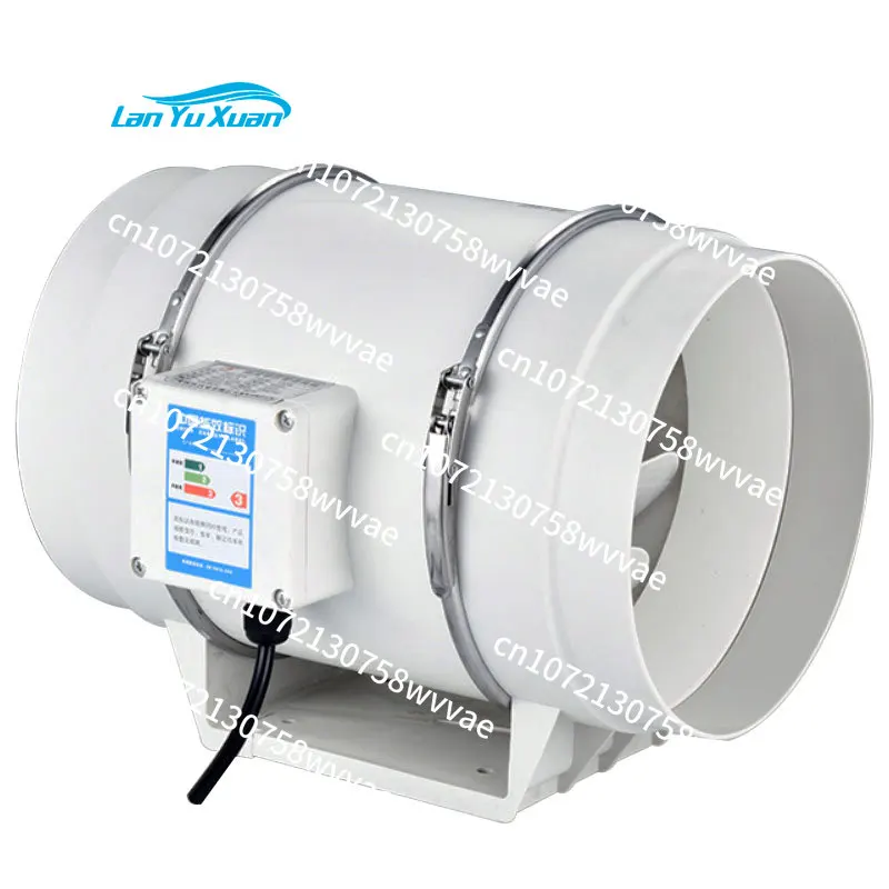 4 5 6 8 Inch 220V Exhaust Fans Home Inline Pipe Duct Extractor  Kitchen Toilet Air Clean Diagonal Flow Fan