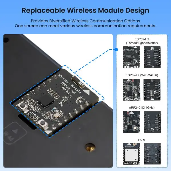 Immagine 4: CrowPanel Advance 7.0-HMI ESP32 AI Funzioni Display 800x480 IPS Touch Screen Supporto Arduino/LVGL/Micropython