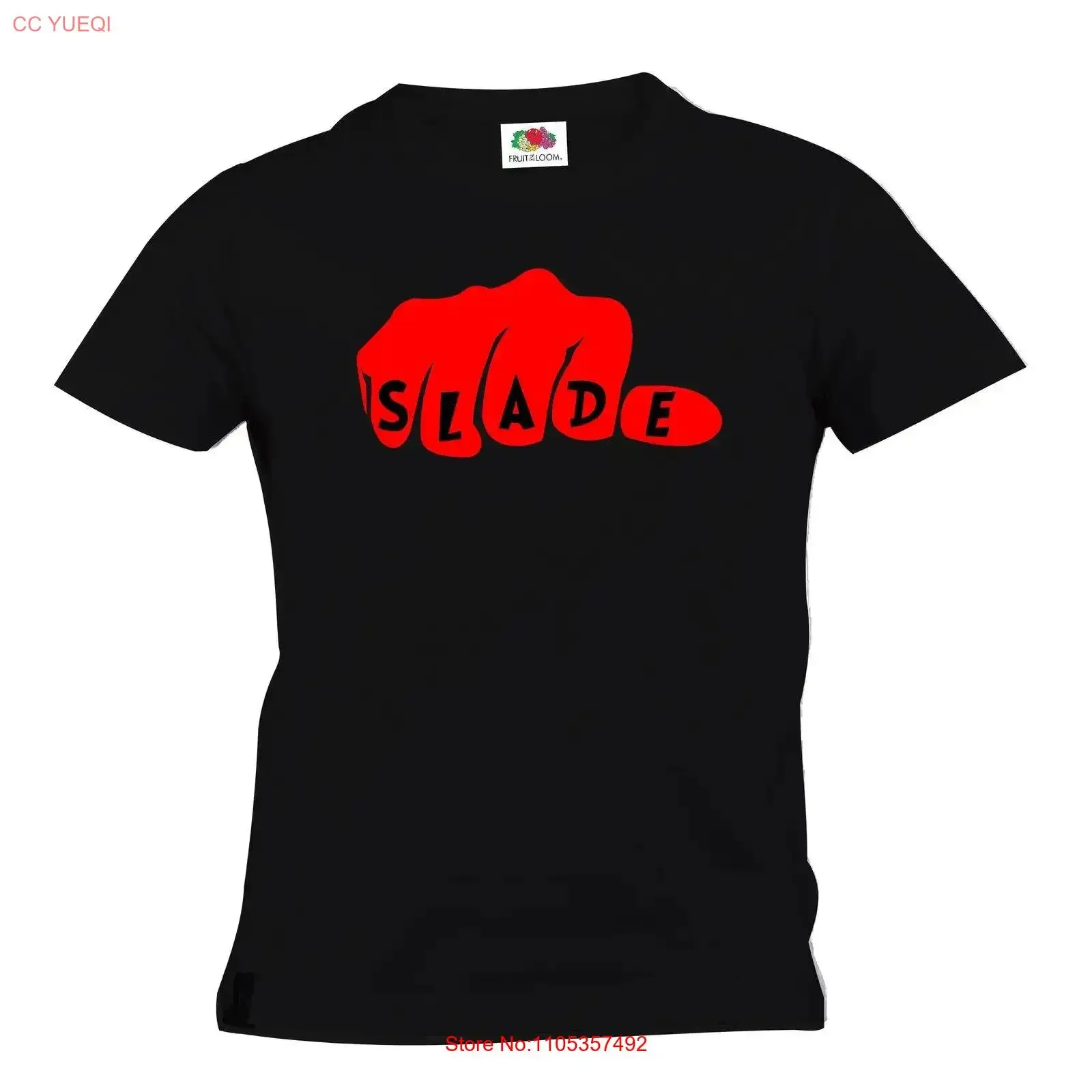 Slade T Shirt Fist 1970's vintage Washed designer clothes streetwear fashion Slightly Comfortable Top For Everyday Wear Casual