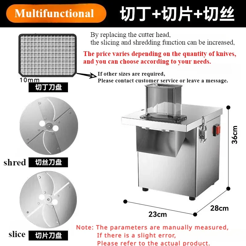 Cortador de verduras eléctrico multifuncional totalmente automático, triturador de verduras, rebanador de zanahorias y patatas, procesador de alimentos