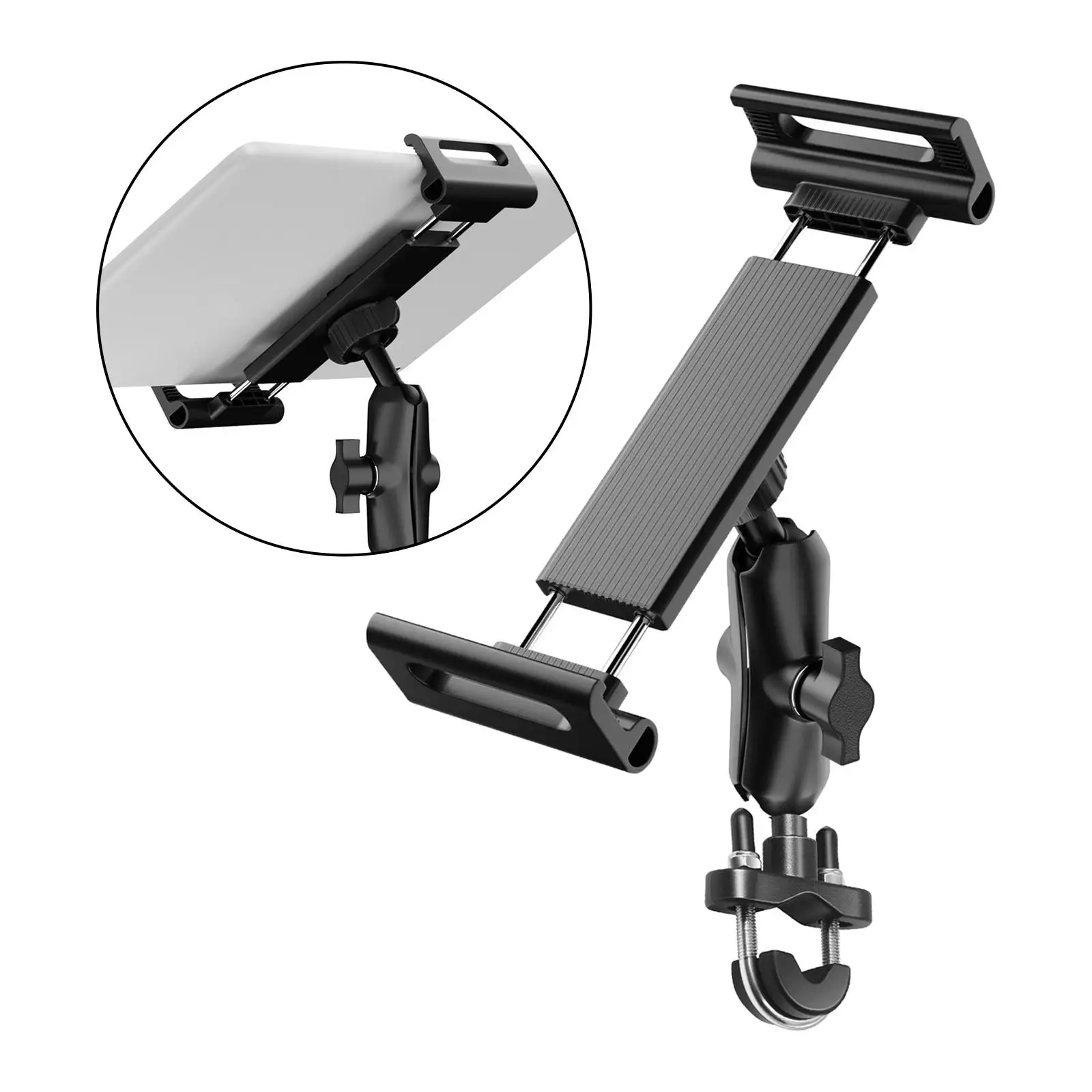 Bike Tablet Holder Outdoor Phone Clamp Handlebar Tablet Bracket Tablet Stand for Indoor Gym Motorcycle Riding Bike Tablet