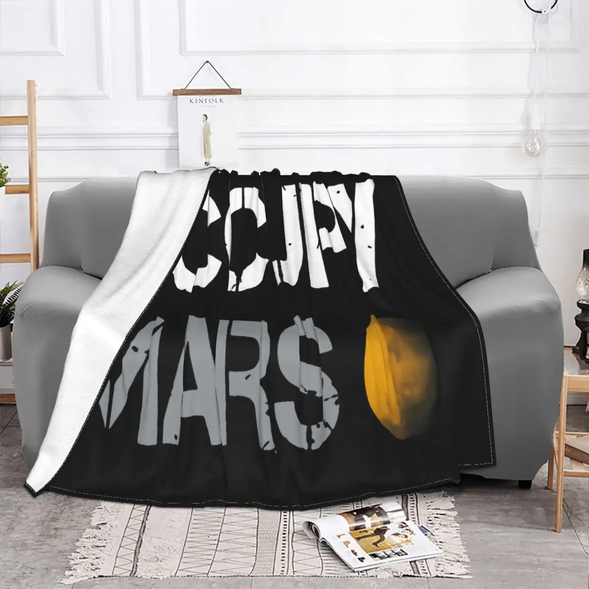 Spacex Elon Musk Occupy Mars Nwt 100 Amp S 3Xl Wholesale Graphic Letter Fitness Chinese Style Throw Blanket