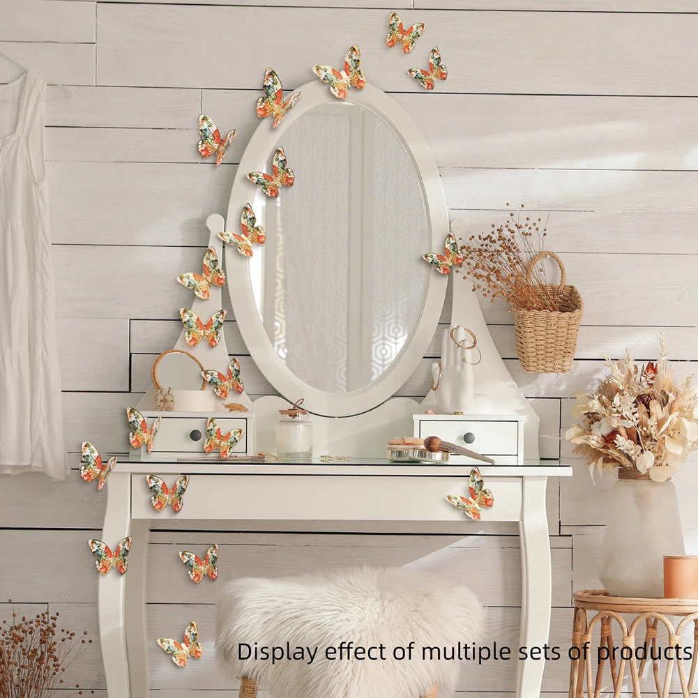 ملصقات حائط على شكل فراشة ثلاثية الأبعاد لتزيين غرفة الأطفال كصور تظهر ملصقات حائط على شكل فراشة ثلاثية الأبعاد تصاميم فريدة من نوعها