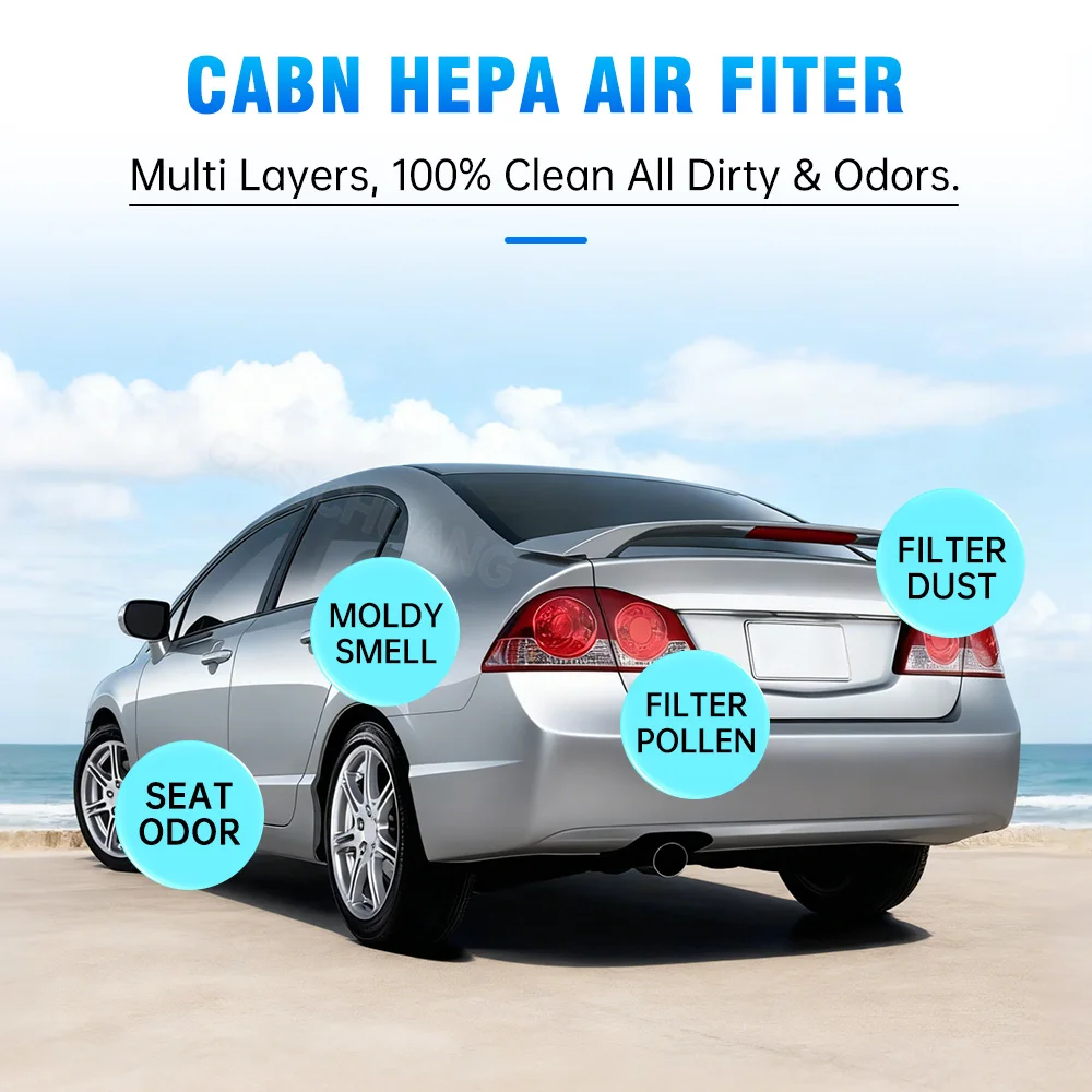 Car Activated Carbon Cabin Air Conditioning Filter  For Acura CSX ILX MDX RDX RL RLX TL TLX TSX ZDX Car Interior Accessories