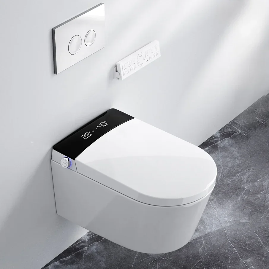 z Wall mounted concealed tank european watermark bathroom ceramic electric bidet intelligent automatic wc wall hung smart toile