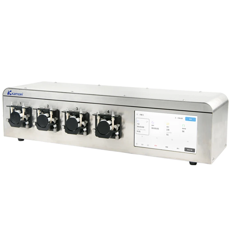 Kamoer NP04-KCS Multi Channels Independent Control Touch Screen Peristaltic Pump Filling Machine