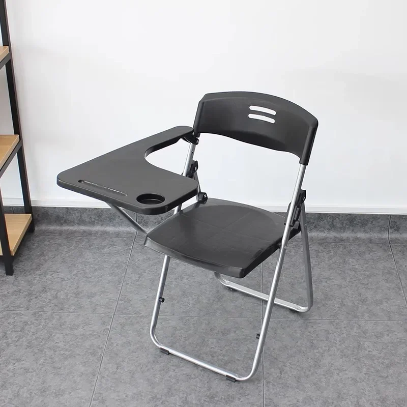 

'modern plastic folding training room college university high school classroom student study chair with writing pad basket