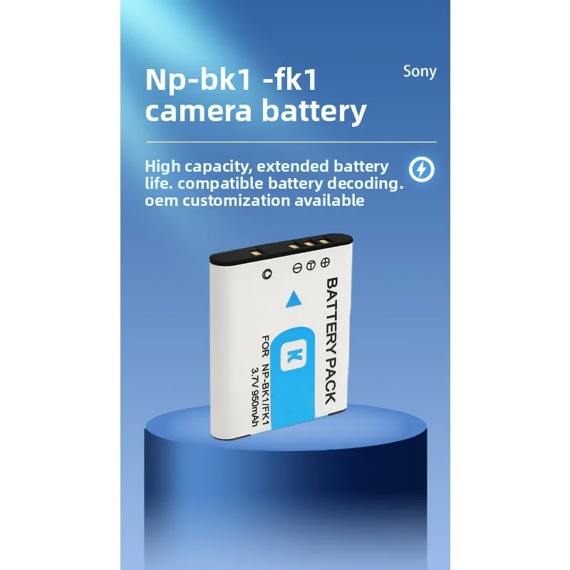 NP-BK1/FK1 Battery 3.7V 950mAh Rechargeable Batteries and Charger for Sony DSC S750 S780 S950 S980 W190 W180 Camera Battery