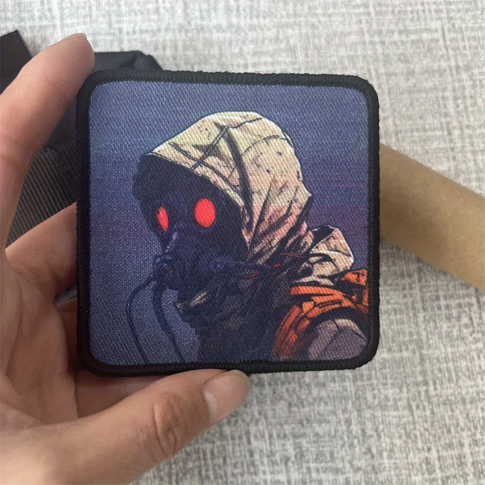 Fast Stalker Live Stalker التصحيح التكتيكي المعنويات شارة مطبوعة هوك وحلقة بقع حقيبة الظهر العسكرية ملصق