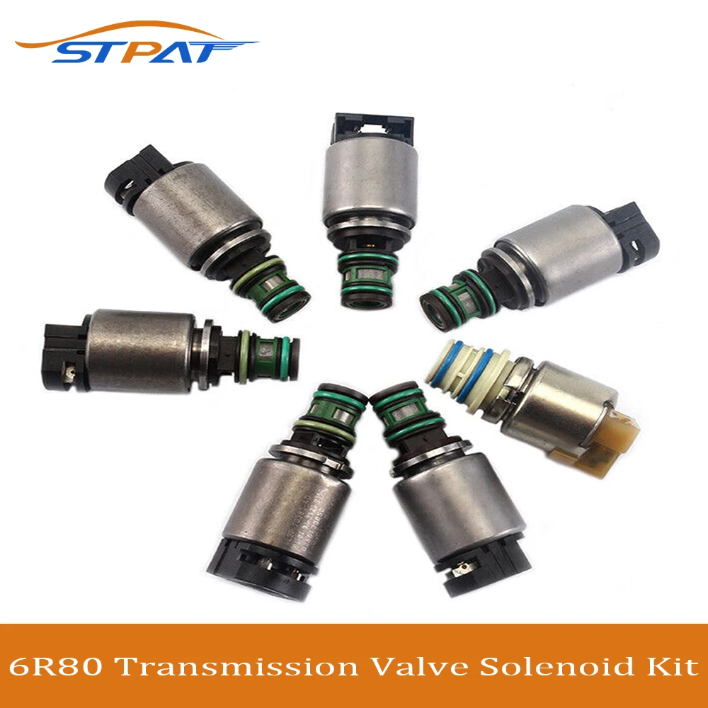 

STPAT 6R60 6R80 Transmission Valve Solenoid Kit For Ford Explorer Expedition Ranger F150 Mustang Territory for Lincoln Mercury