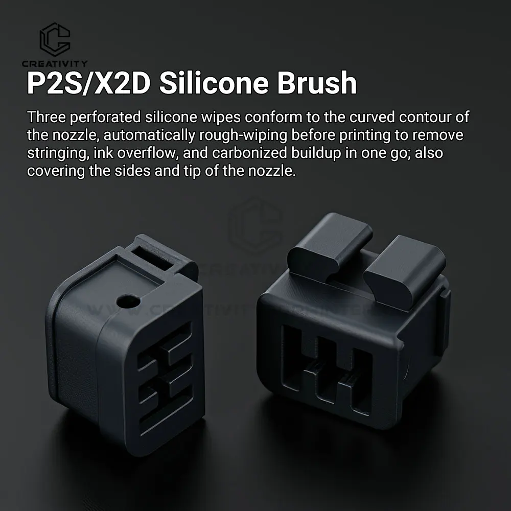 Nozzle Wiper For Bamboo Lab P2S/X2D Silicone Brush High Quality Hotend Nozzles Cleanning Tool For Bambulab P2S Cleaner Parts