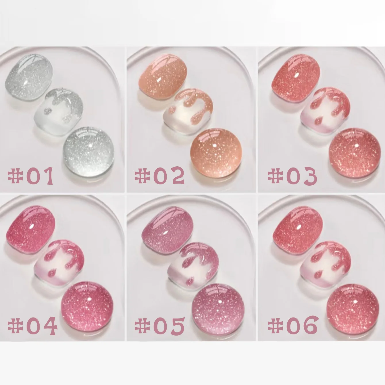 MIANEL 12ML Pink Nail Rose Broken Diamond Glitter Gel Nail Polish 2026 Popular Shiny Crystal Glitter Nail Polish