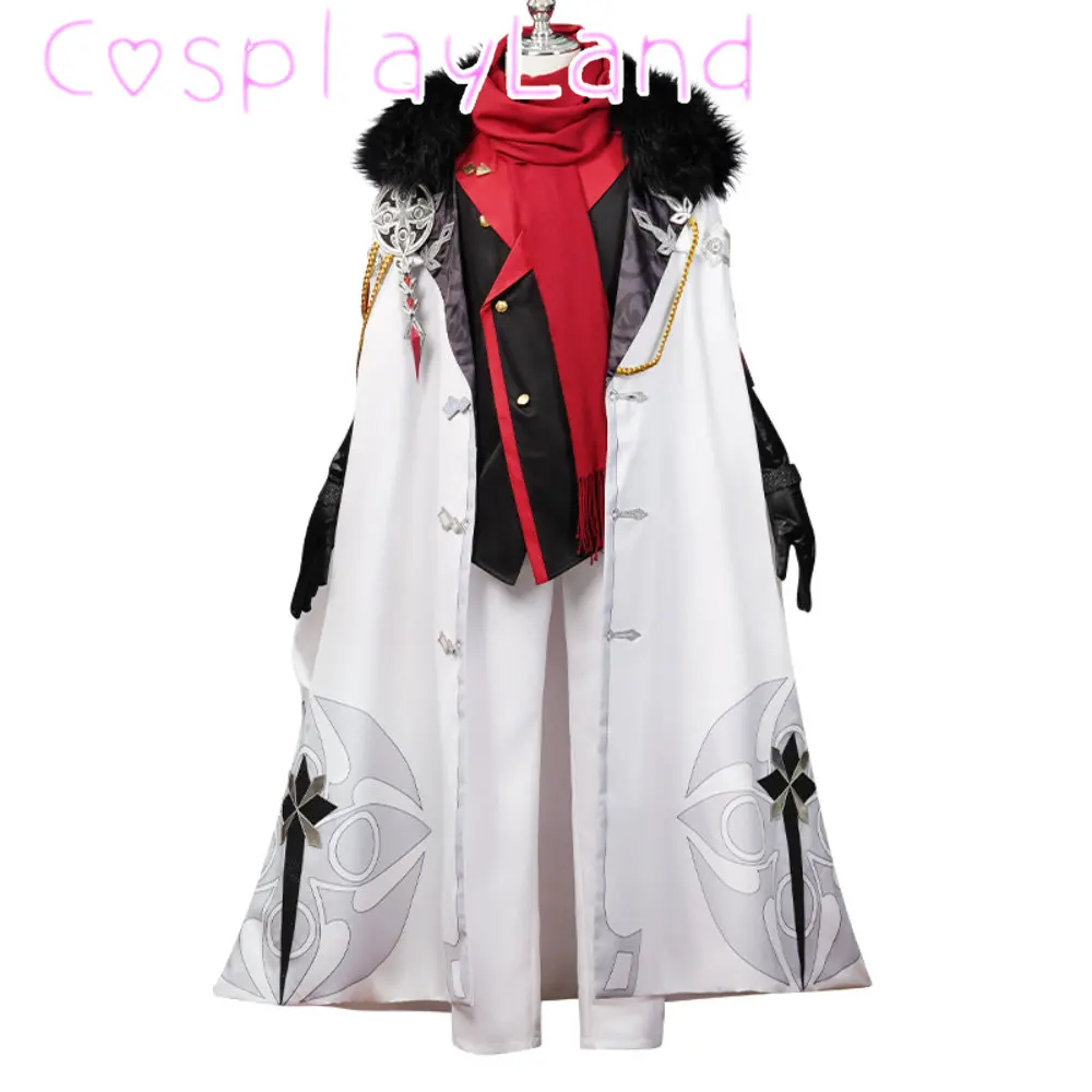 Game Genshin Impact Fatui Cosplay Tartaglia Cosplay Cape Men Suit Full Set Outfit Cloak Handsome Gorgeous Uniform Costume