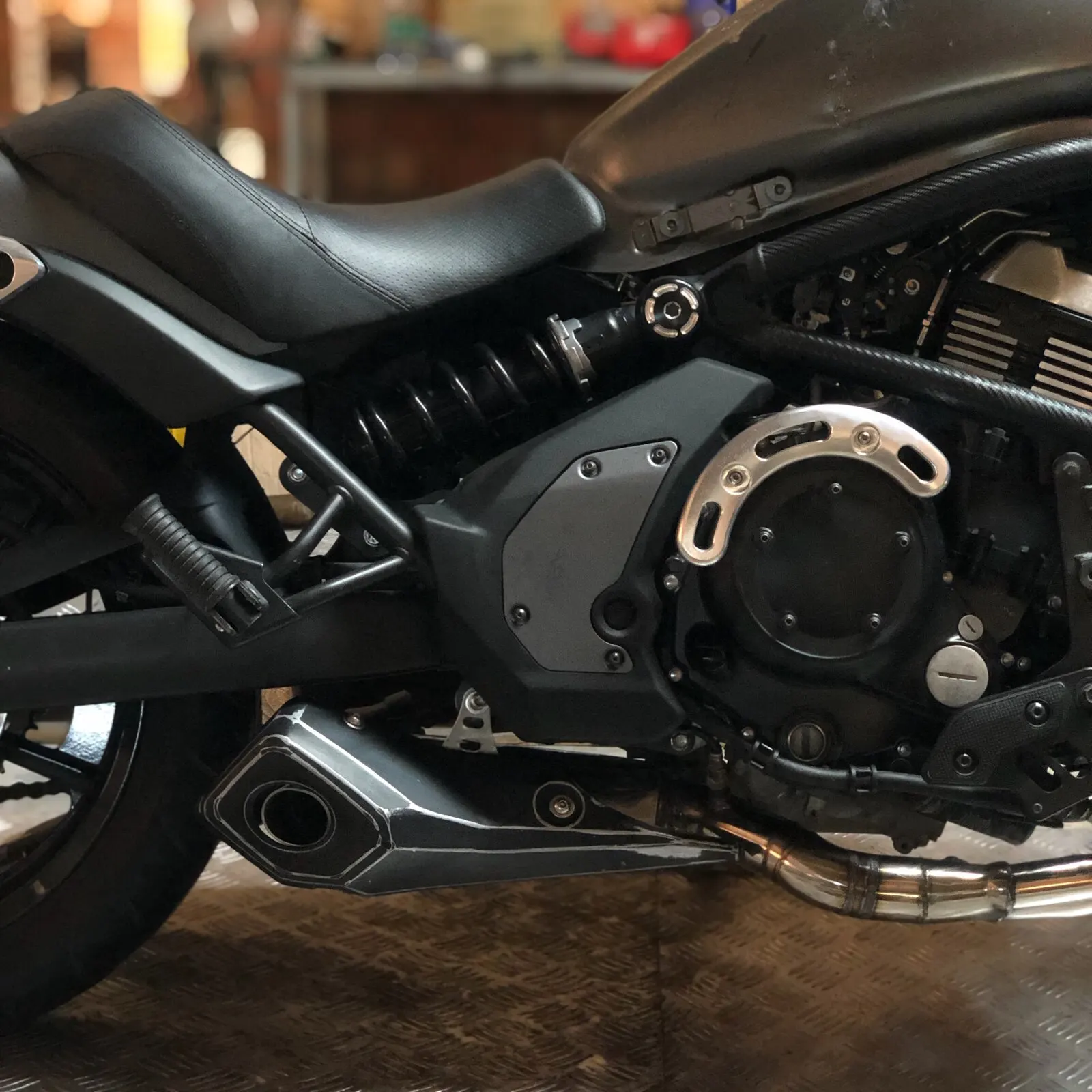 【Premium】For Kawasaki Koizumi Vulcan 650 exhaust pipe modification, direct exhaust with , deep and deep wave