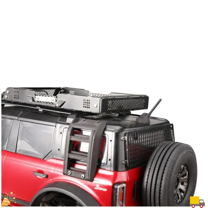 

Металлический багажник на крышу с крепежной рейкой для TRAXXAS TRX4M 1/18 RC Гусеничный автомобиль Обновление Замена