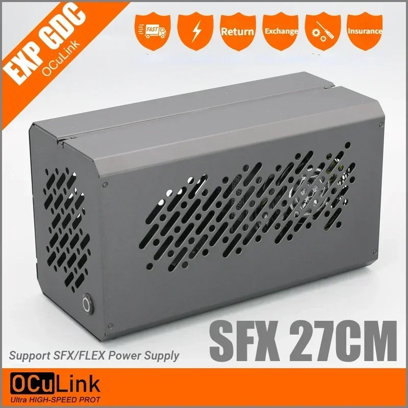 OCuLink Thunderbolt 3 / 5 Chassis Case for TH3P4G3 TH5P4 OCuP4v2 External GPU Dock 4 Slots PCIe4.0 Laptop EGPU Expansion