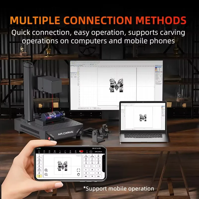 M1 Ultra Przenośna Maszyna do Znakowania Laserowego Światłowodowego Komputer Android Biznes Jubilerski Może Grawerować Wszystkie Metale Skóra