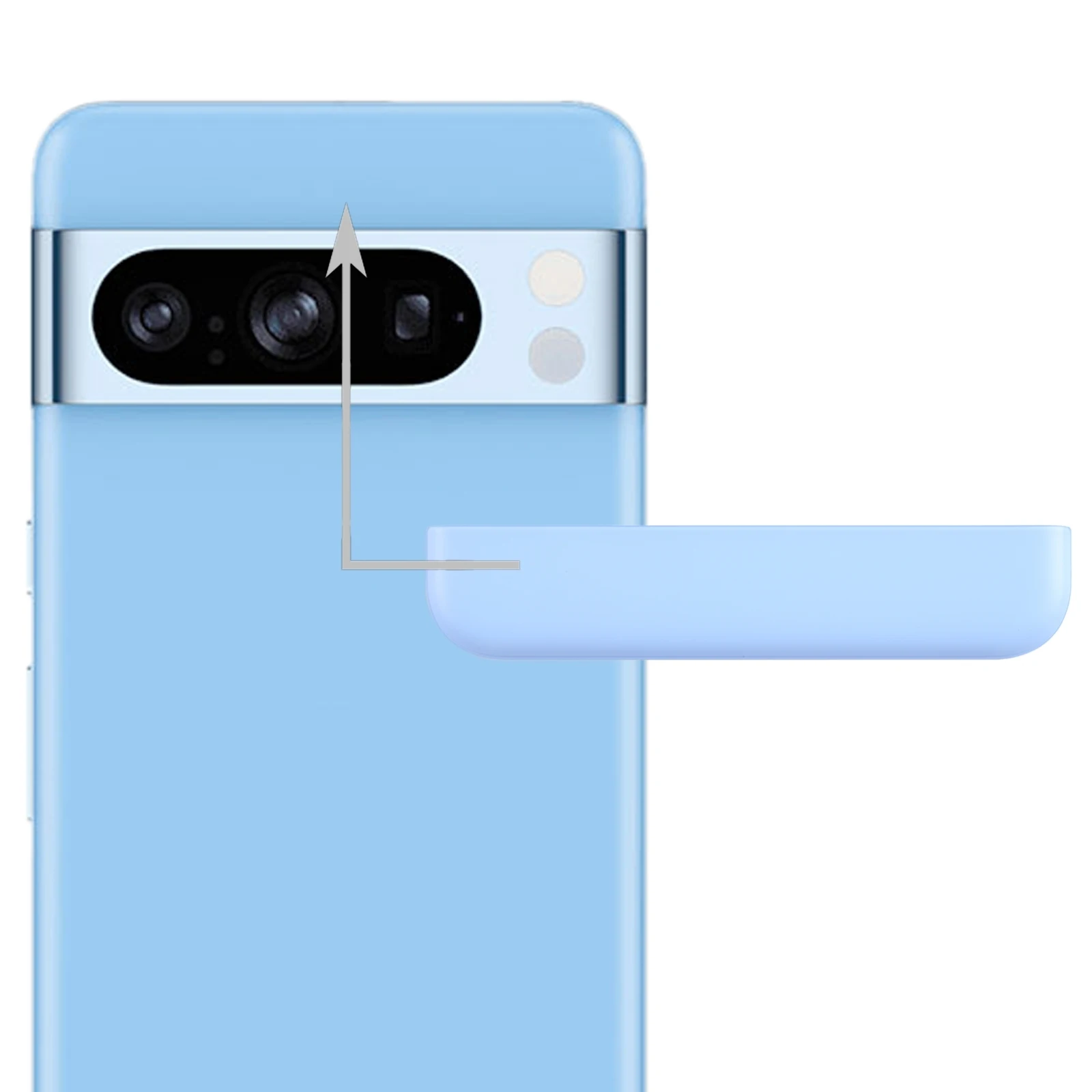 

For Google Pixel 8 Pro Front Upper Top Back Cover