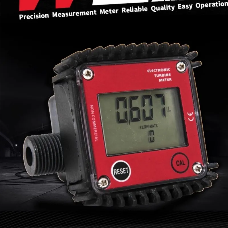 

High precision micro flowmeter Electronic digital display Oval gear liquid meter Water Chemical PPS Plastics G1/2" G3/4" Meter