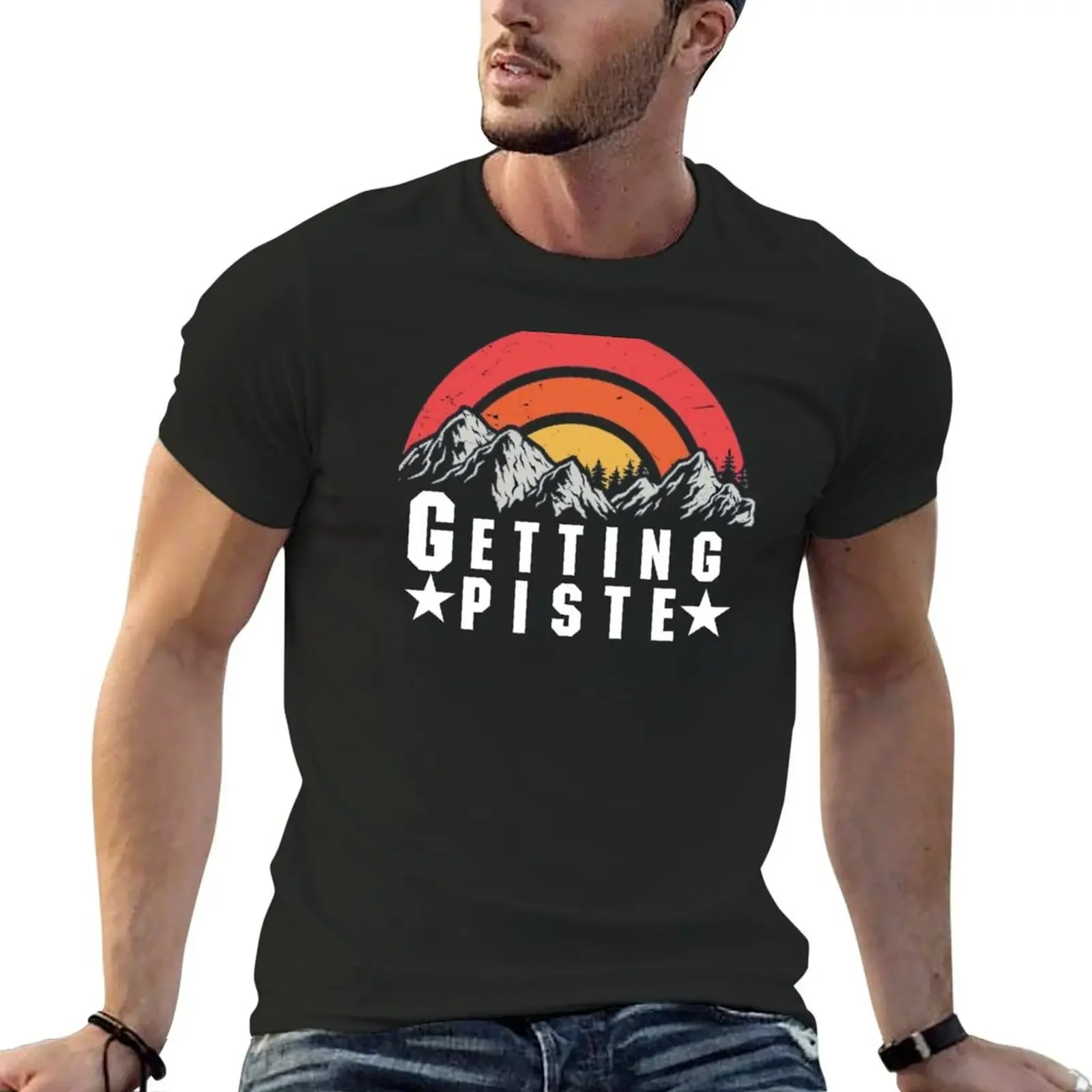 

Getting Piste T-Shirt summer shirt croswit shirt man funny t shirts for men