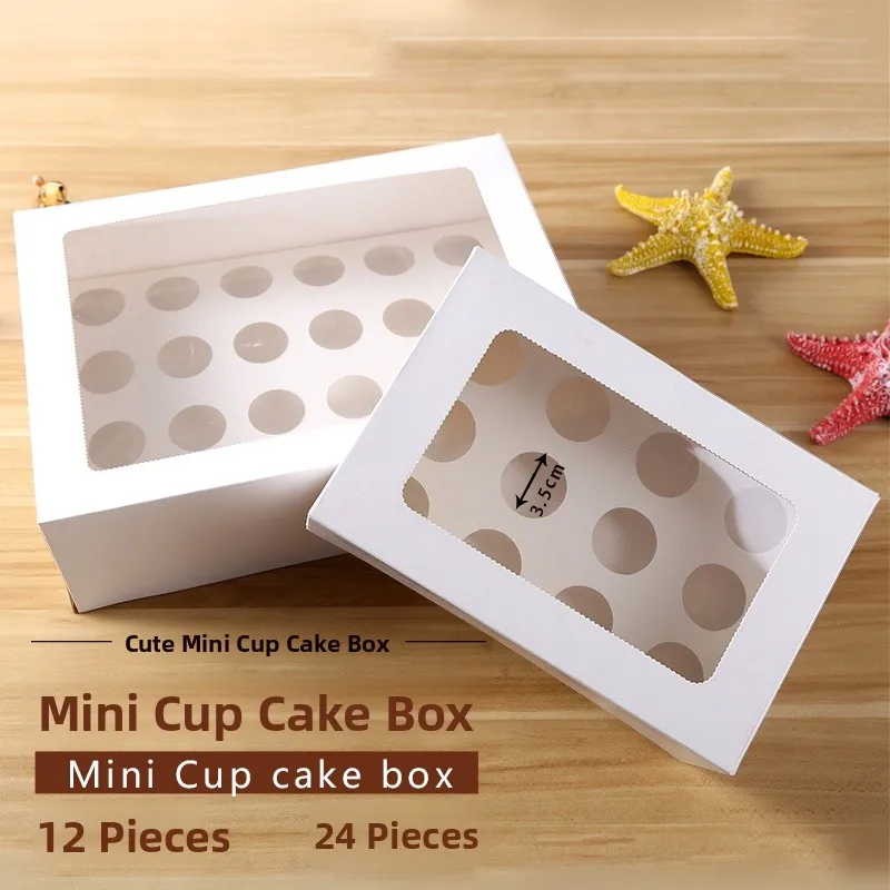 

Cupcake Paaging Box 2 Pieces 24 Pieces Paper Cupcake Box Box Pastry Box Inner Diameter 38cm Baking Supplies