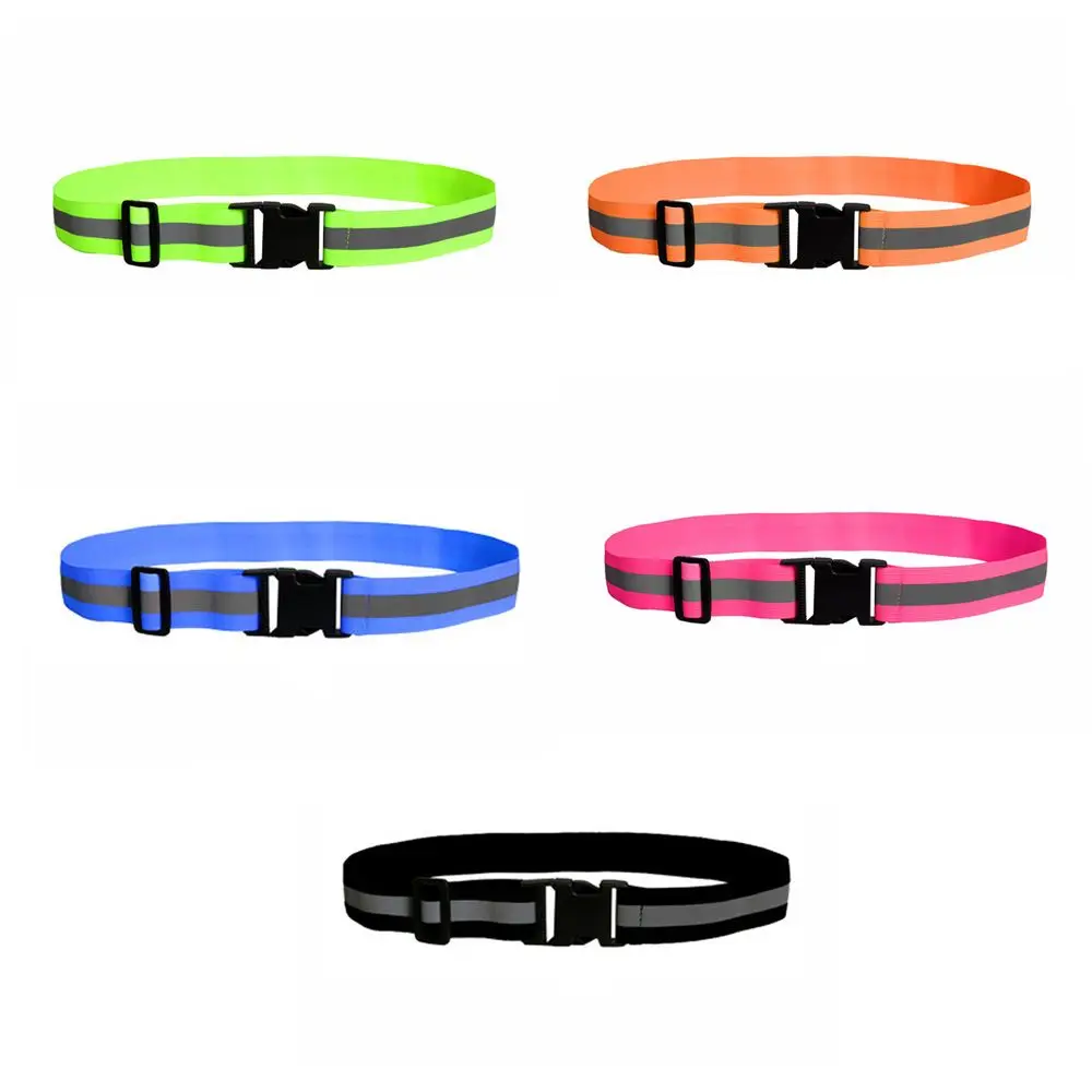 Elastic Night Safety High Visible Cycling Equipment Reflective Waist Reflective Belts Running