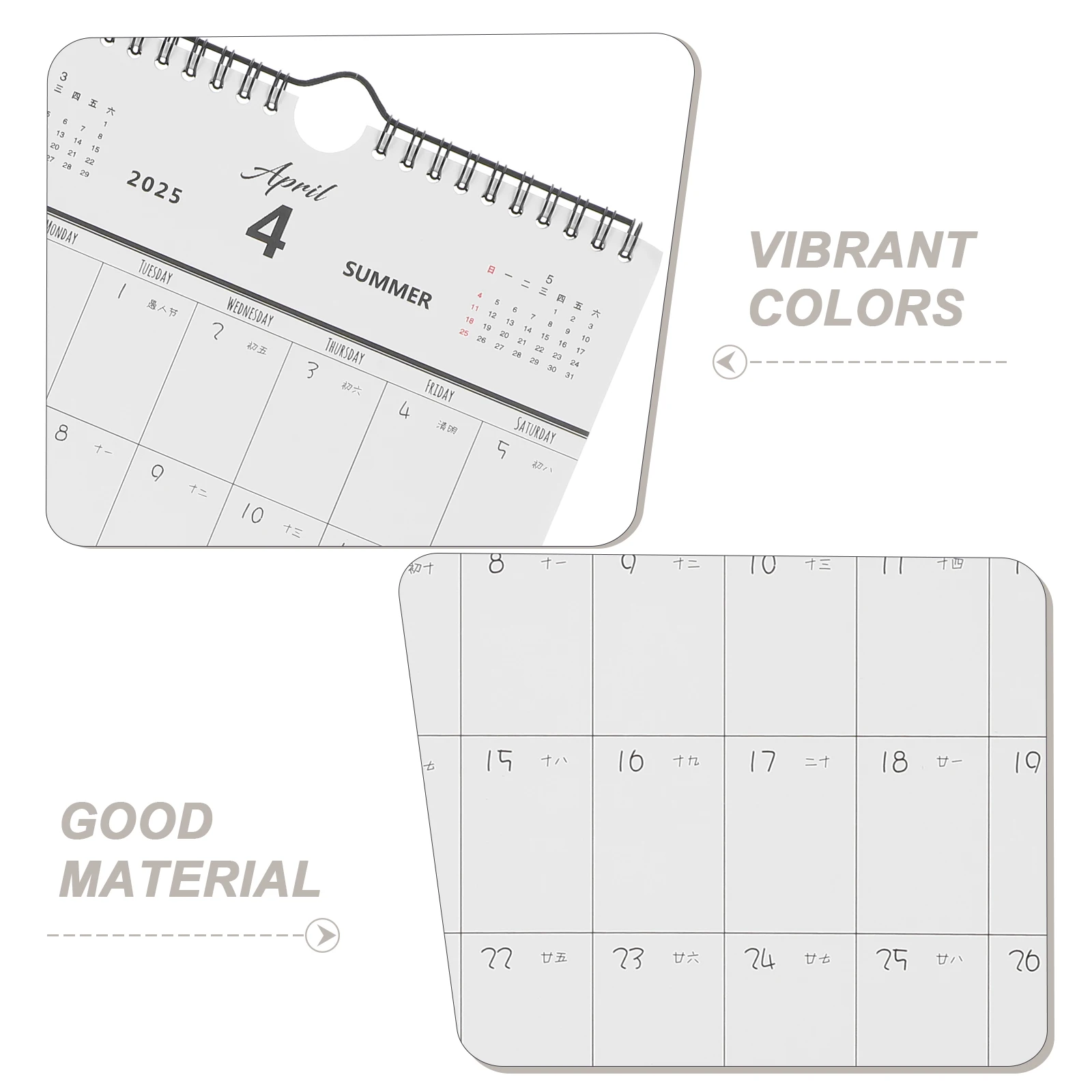 Wall Mounted Calendar 2025 Planner Office Sky Stickers Birthday Classroom Bulletin Board Paper Appointment Calendars Large