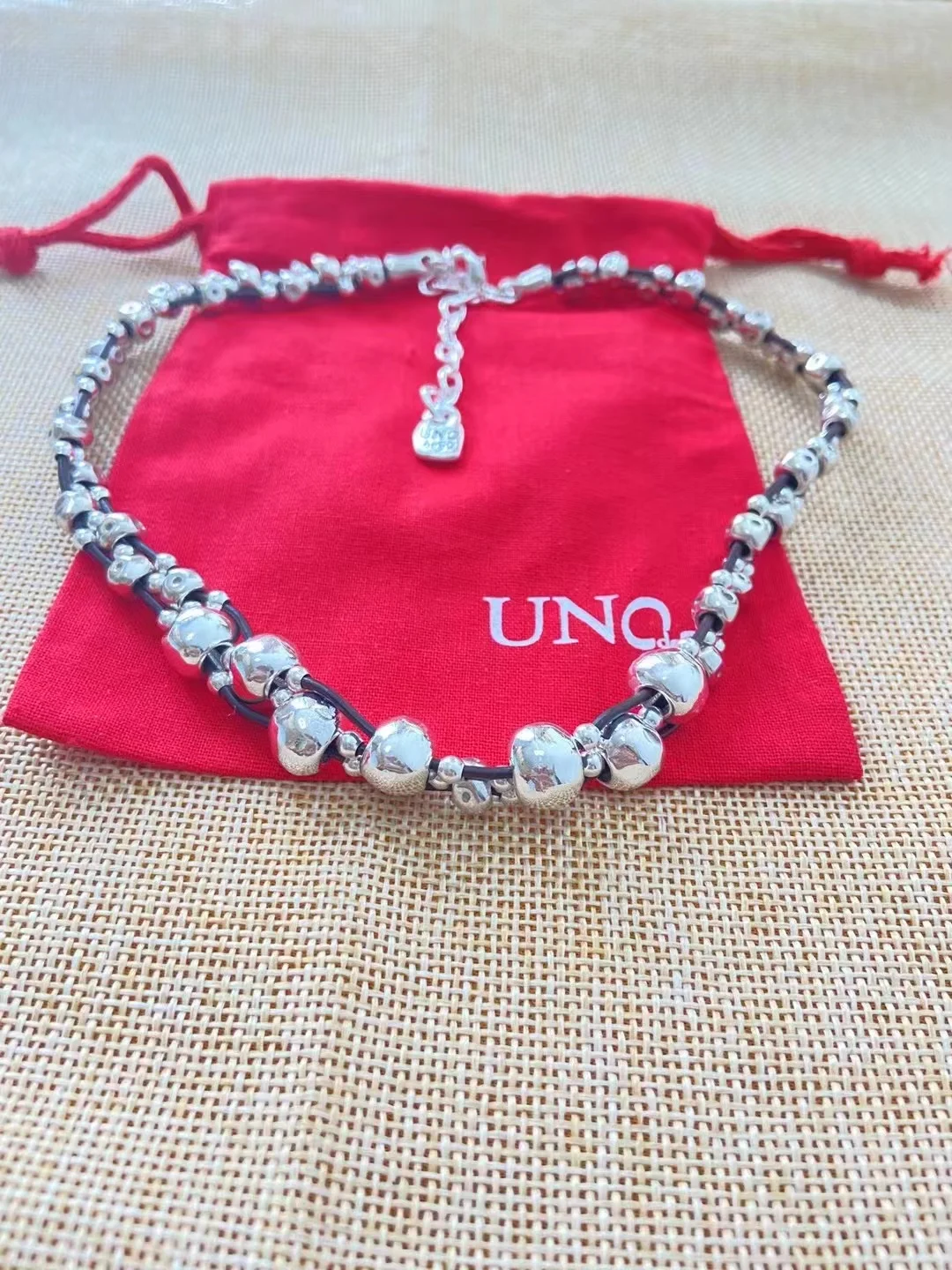 2022 New Stainless steel alloy Silver Color Bead Necklace Can Be Given As A Gift To Women with Free Wholesale Shipping