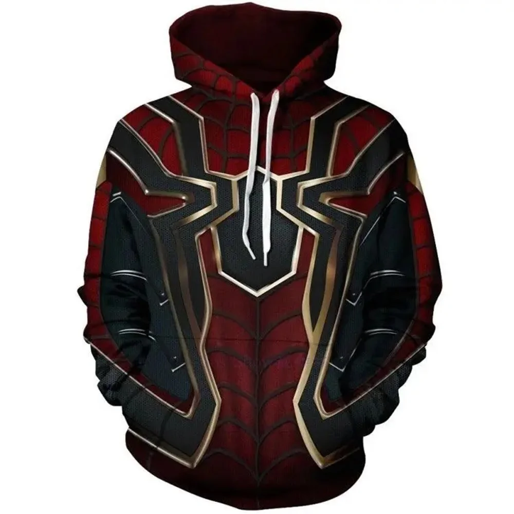 2024 Spring And Autumn New Venom Spider 3d Printed Hoodie Sports Hoodie Fashion Handsome Unisex Fashion Long Sleeve Clothes Hood