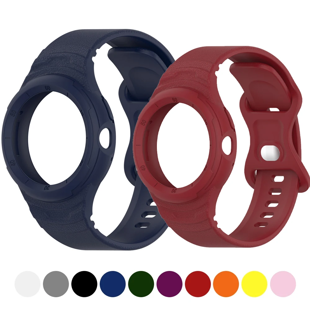 Band+Case For Google Pixel Watch Smart watch Accessories Sport Silicone Integrated wristband Bracelet Correa Pixel Watch 2 strap