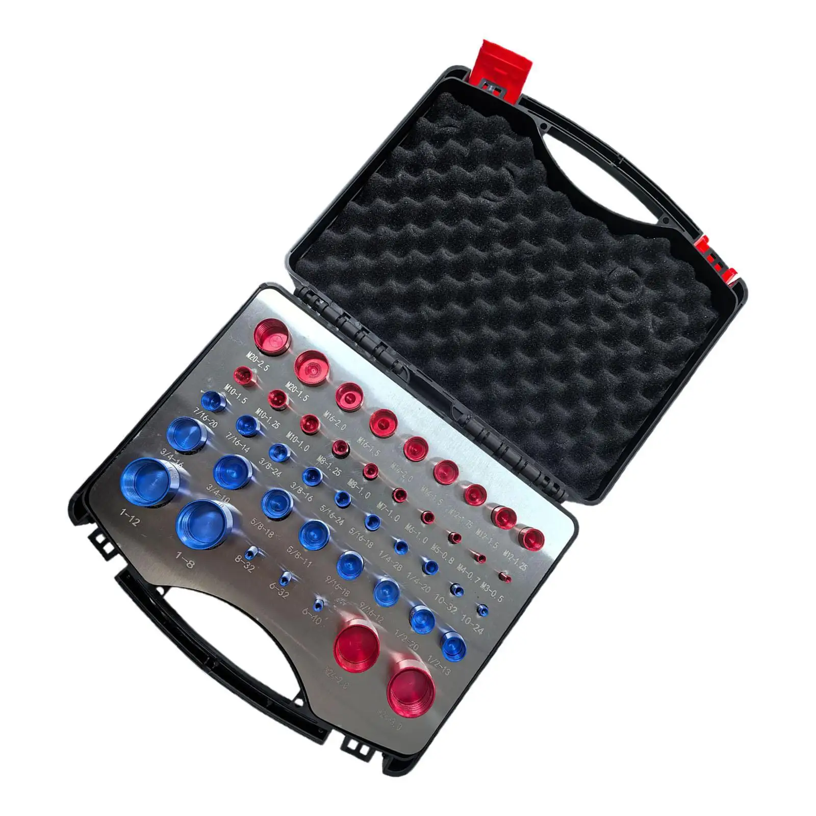 

Набор для проверки резьбы гаек и болтов, 44 предмета, многофункциональный портативный инструмент для идентификации болтов и гаек для сантехников, автомехаников, механиков