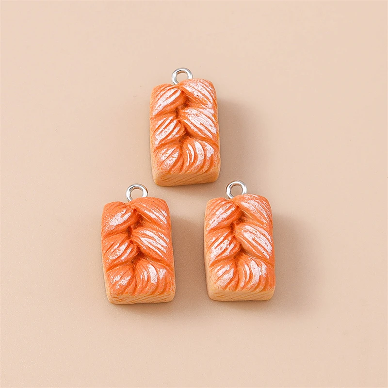 20 Stück niedliche, gemischte Anhänger in Form von Lebensmitteln und Brot aus Harz zum Basteln von Halsketten, Ohrringen, Armbändern, für DIY-Handarbeiten und als Schmuckzubehör. – Detail 18