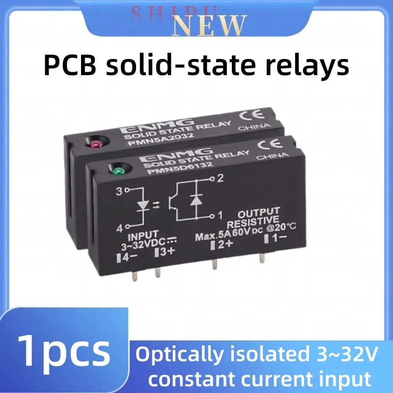 1 Piece Pin Type Pcb Single Column Direct Insertion Solid-State Relay Dc Control 24V Solid 5A 220V Ac