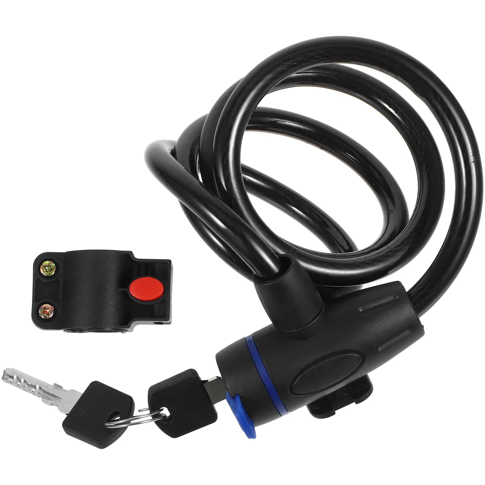 

Black Chain Lock Portable Professional Anti-Theft High Grade Steel Durable Security Ring Lock for Mountain Bikes