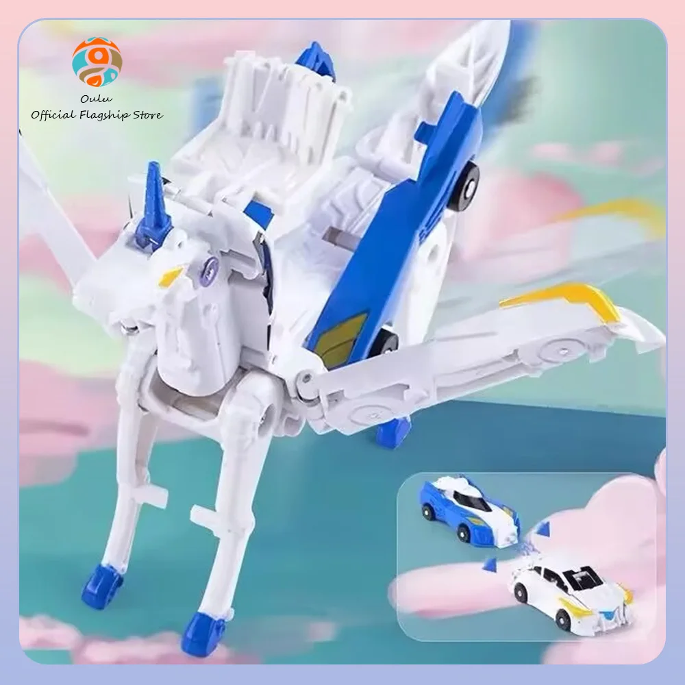 Hello Carbot Unicorn Pegasus Transforming Vehicle Toys Magical Winged Two Forms Deformation Upon Impact Action Figure Car Toys