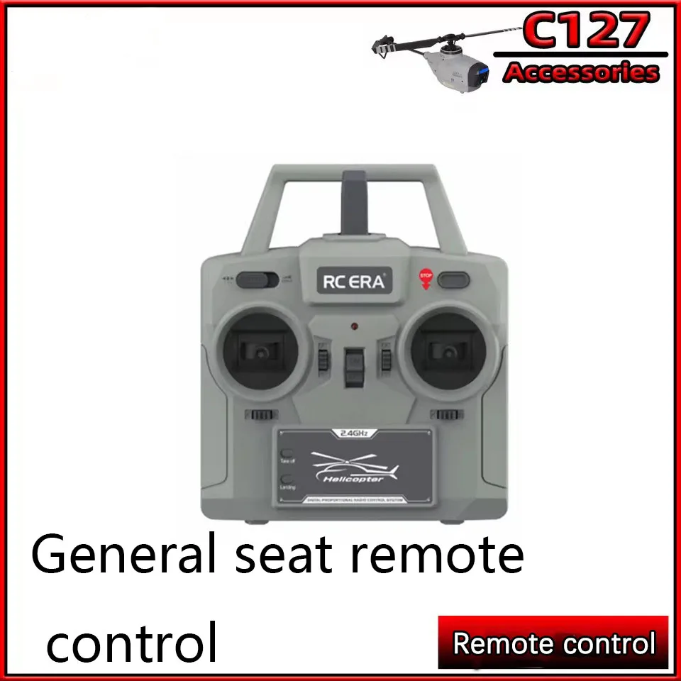 New RC ERA C127AI series four channel single propeller helicopter spare parts, including propeller blades, tail motors, landing