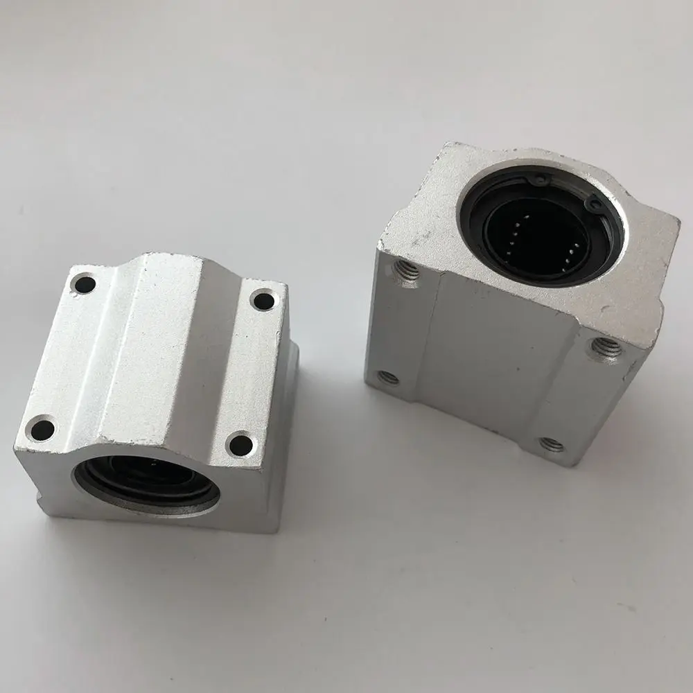 SCS8UU SCS10UU SCS12UU SCS16UU SCS20UU Linear Ball Bearing Aluminium Slide Bushing Block Linear Guild Rail Shaft CNC Router