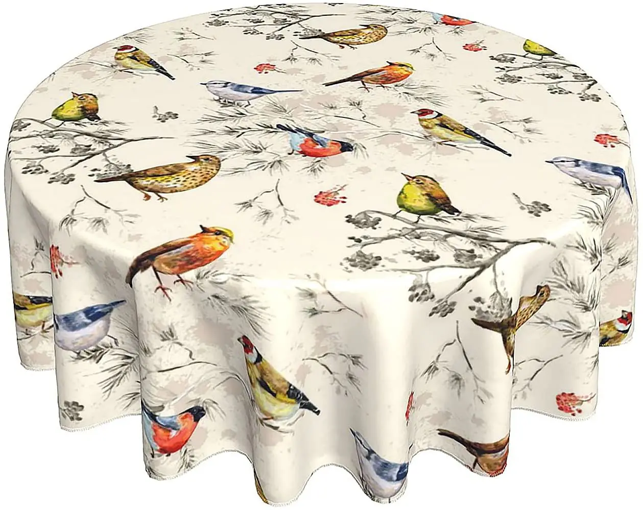 

Круглая скатерть с птицами, 60 дюймов