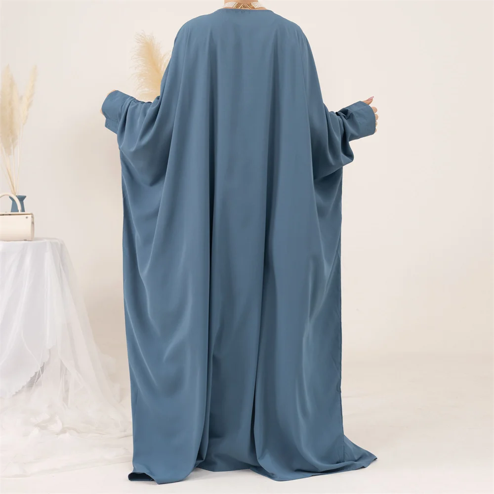

2026 Ramadan Muslim Women Prayer Garment Clothes Islamic Loose Maxi Dress Abaya Dubai Kaftan Arabic Robe Gown Caftan Khimar Eid