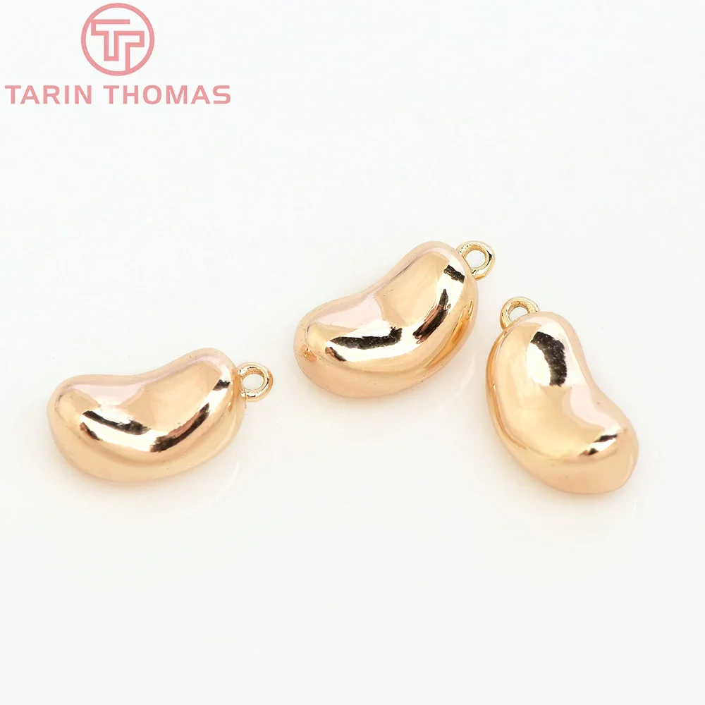 

(618) 10PCS 5.5x9MM 24K Gold Color Brass Cushion Shape Pendants High Quality DIY Jewelry Making Findings Accessories Wholesale