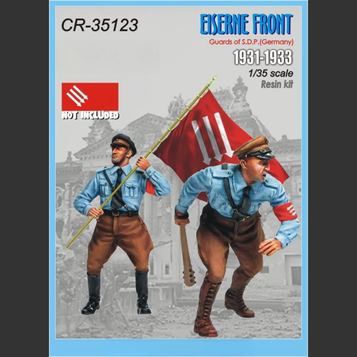 GK1/35 unbemalter Modellbausatz aus Kunstharz, deutscher Soldat (ohne Fahnenmast und Fahnenmast), unmontiertes und unbemaltes GK