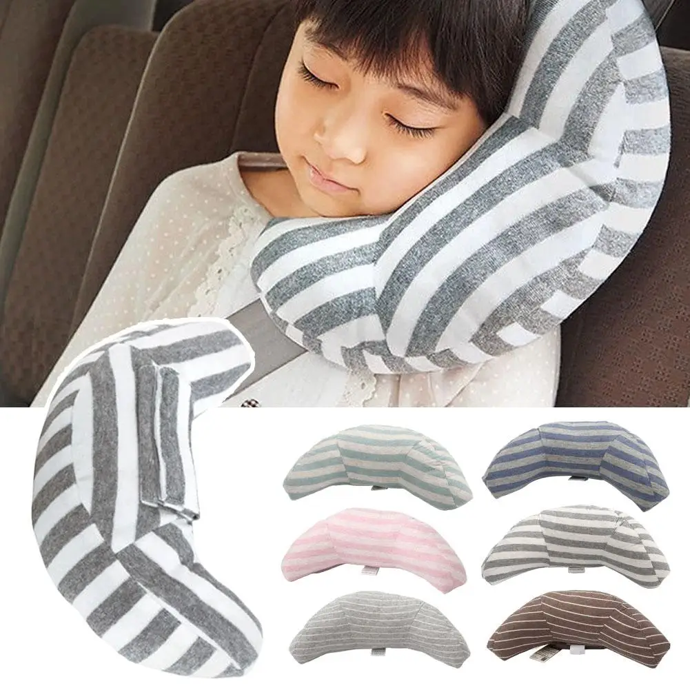 

1PCS Soft Cotton Car Seat belt Neck Pillow For Kids Adults Nap Travel Headrest Adjustable Head Rest Removable Washable Cover