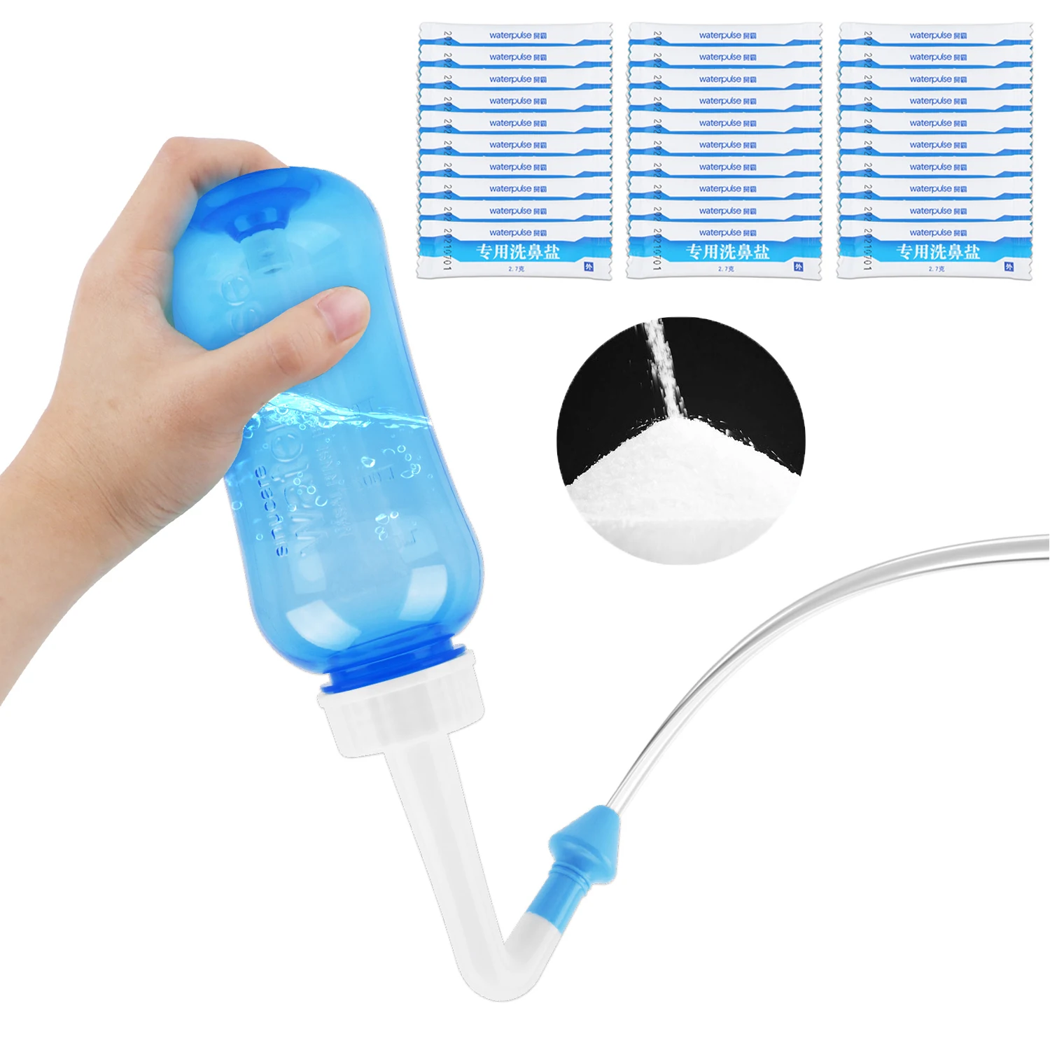 Nasal Wash Cleaner Spray Nasal Irrigator Neti Pot Rinse Nose Cleaner Avoid Sinusitis Rhinitis Treatment Health Care 300/500ML